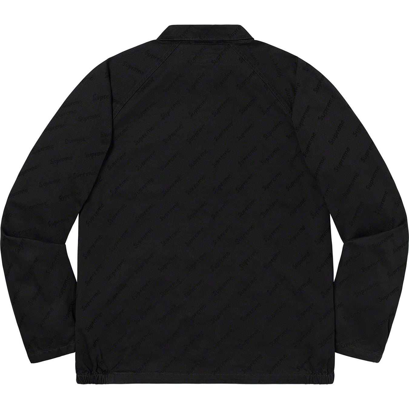Snap Front Jacquard Logos Twill Jacket view 9